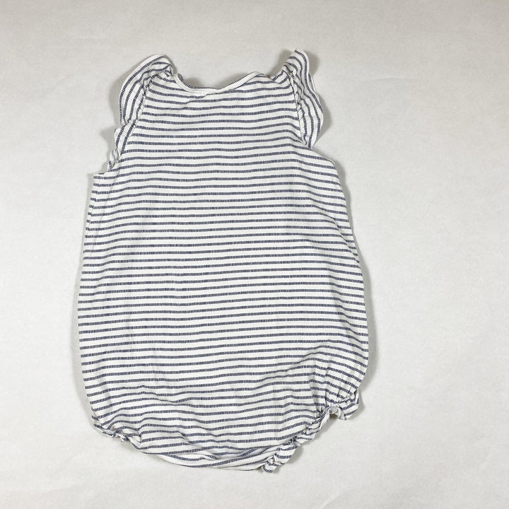 H&M blue and white sleeveless striped romper 86