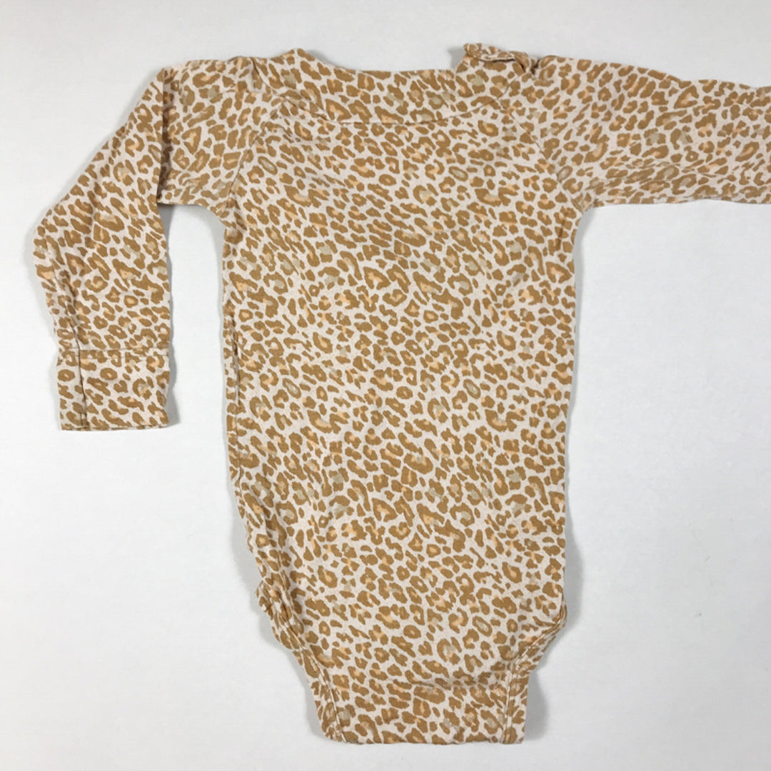 MarMar Copenhagen long-sleeved leopard print body with ruffle detail 1Y