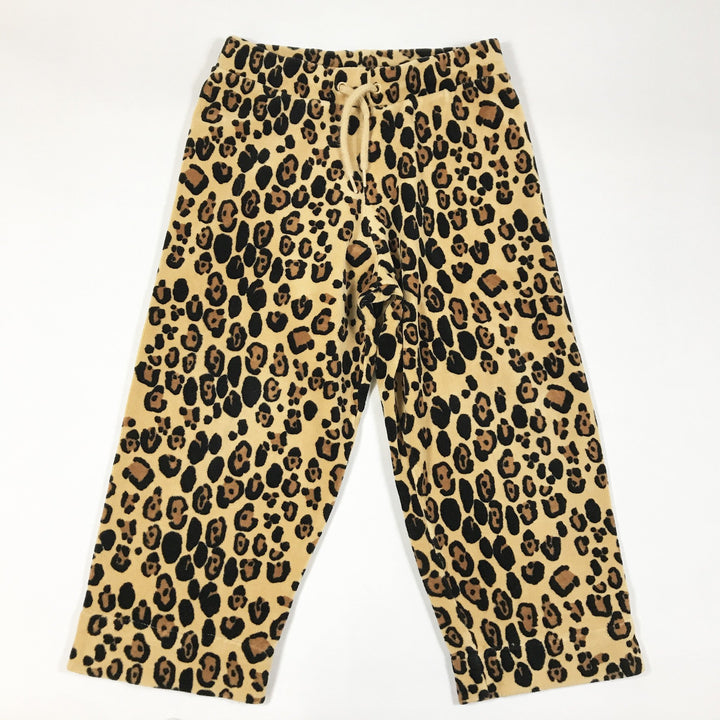 Mini Rodini leopard print velvet set with hoodie and trousers 116-122