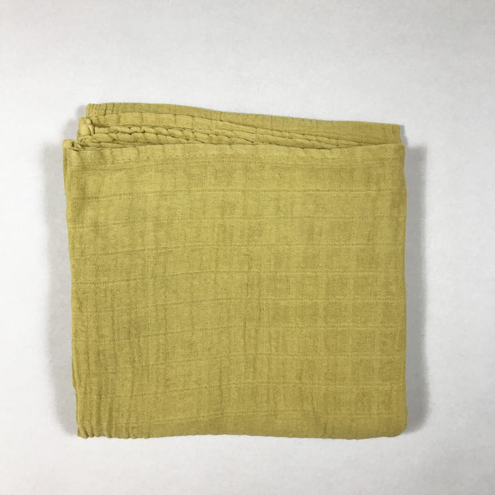 Wayda Toulouse yellow muslin blanket 110x110cm