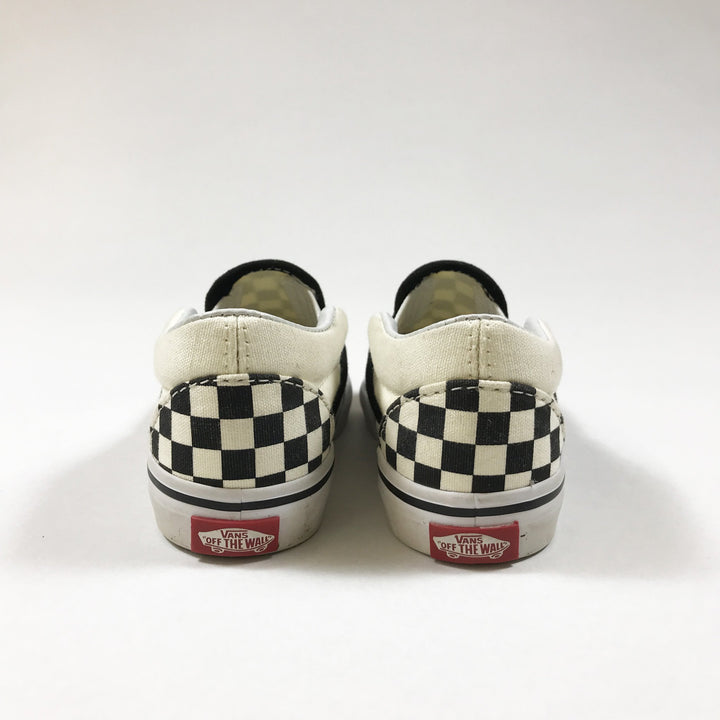 Vans classic black & white checked sneakers 6