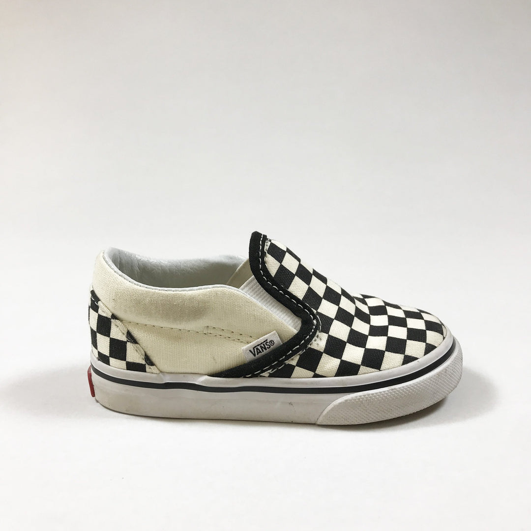 Vans classic black & white checked sneakers 6