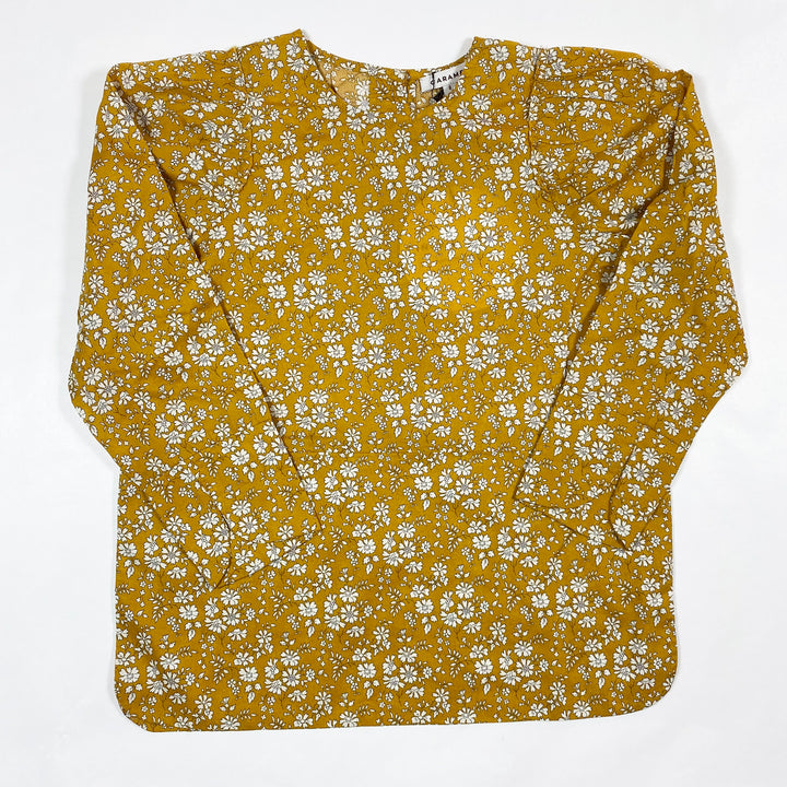 Caramel mustard floral blouse 8Y