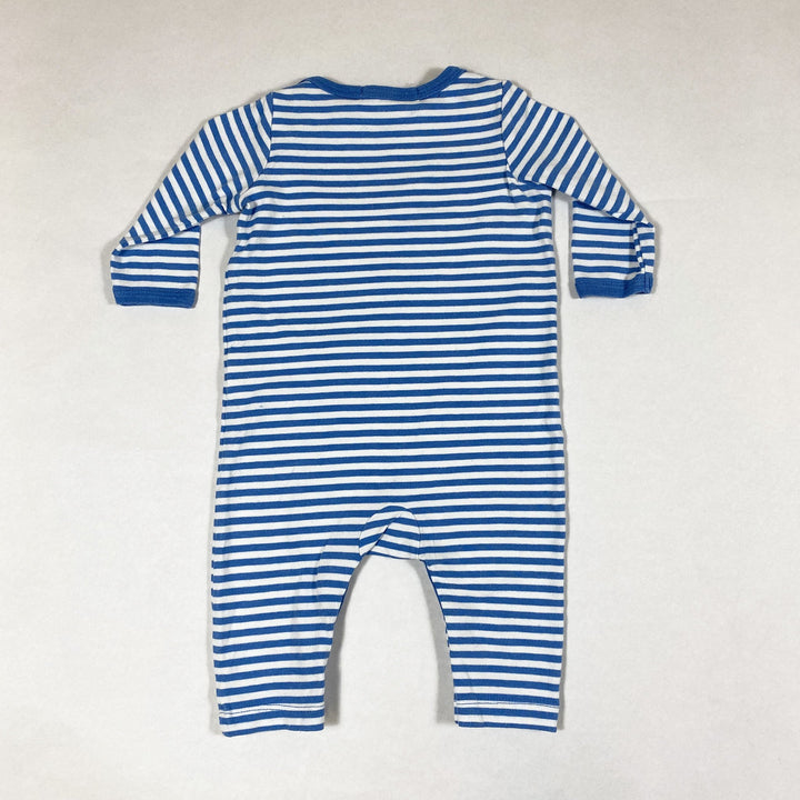 Baby Gap blue striped elephant embellished long-sleeved pyjama 0-3M/56