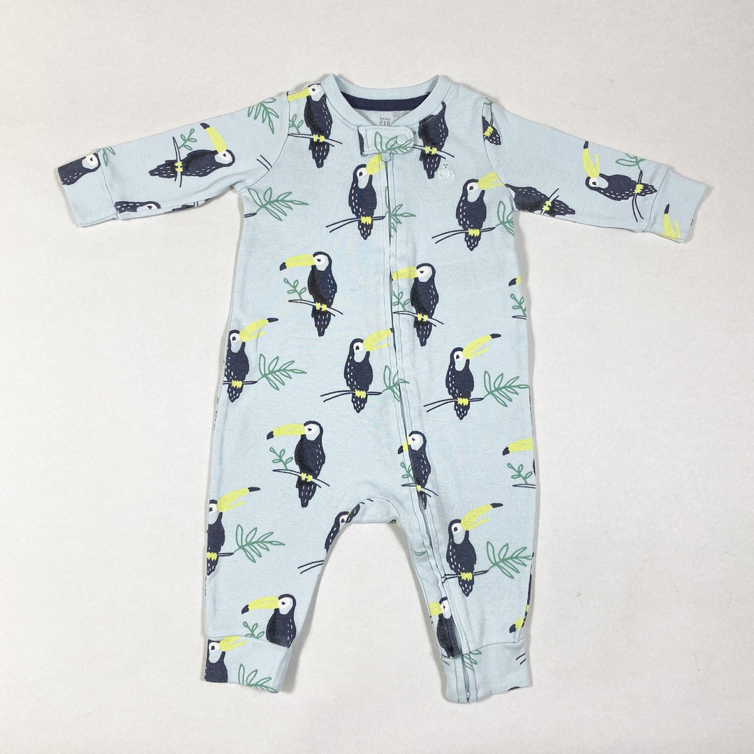 Baby Gap mint toucan print long-sleeved pyjama 3-6M/68