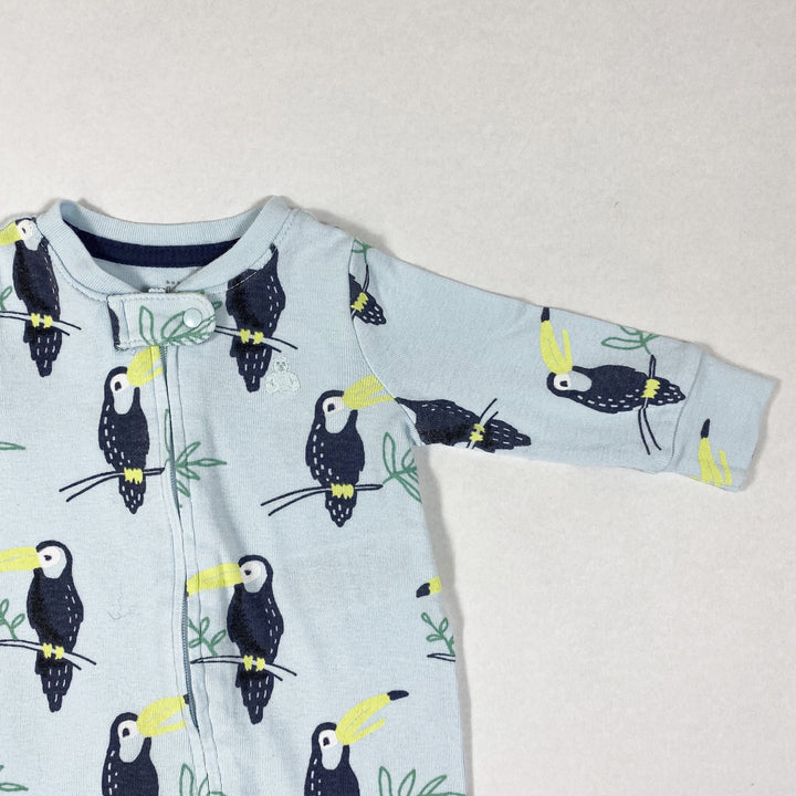 Baby Gap mint toucan print long-sleeved pyjama 3-6M/68