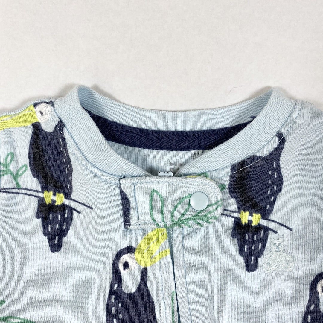 Baby Gap mint toucan print long-sleeved pyjama 3-6M/68