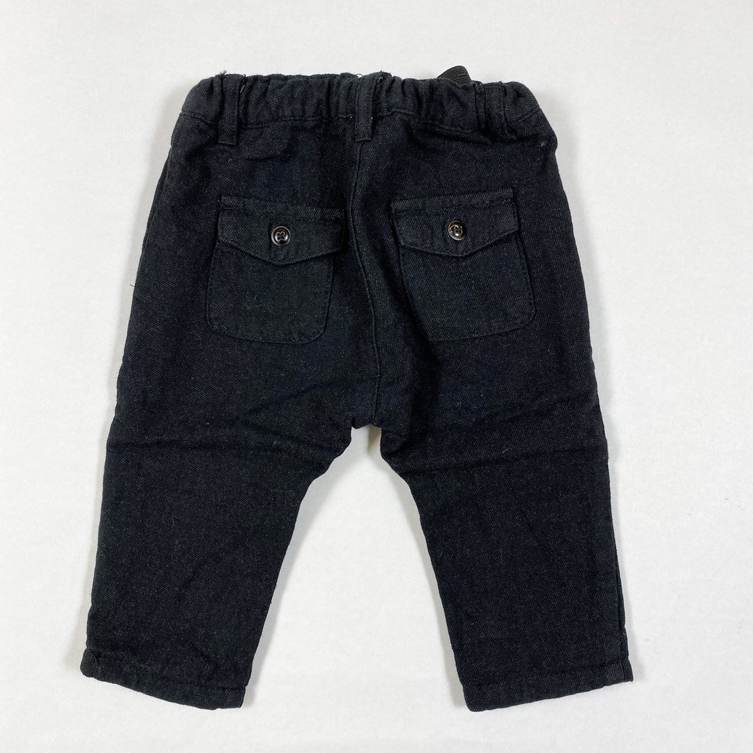 Zara black trousers 3-6M/68