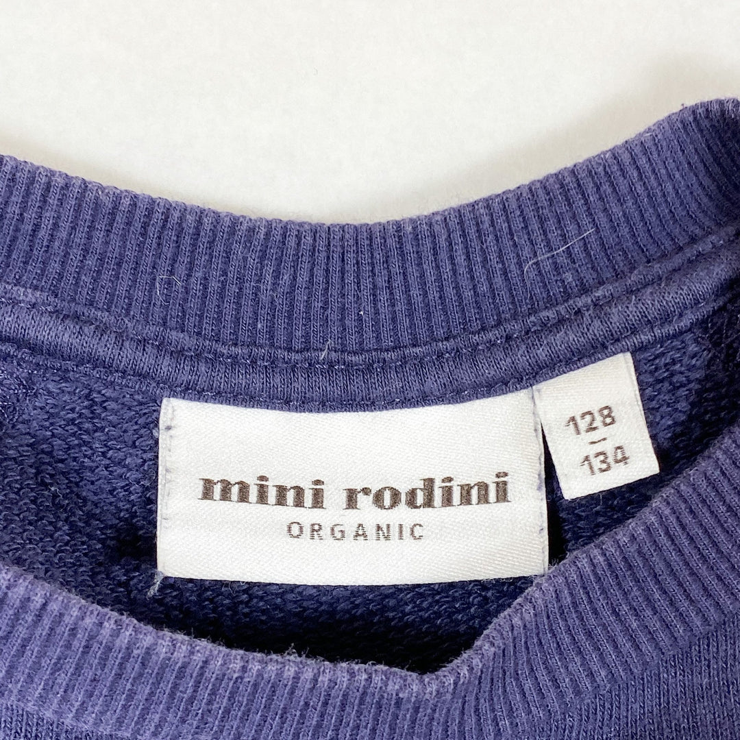 Mini Rodini navy dachshund print sweater 128-134