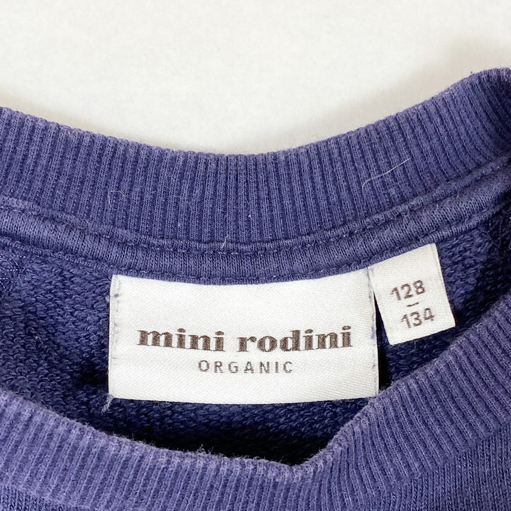 Mini Rodini navy dachshund print sweater 128-134