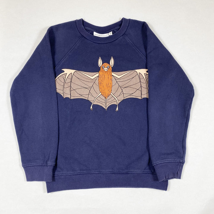 Mini Rodini navy bat print sweater 128-134