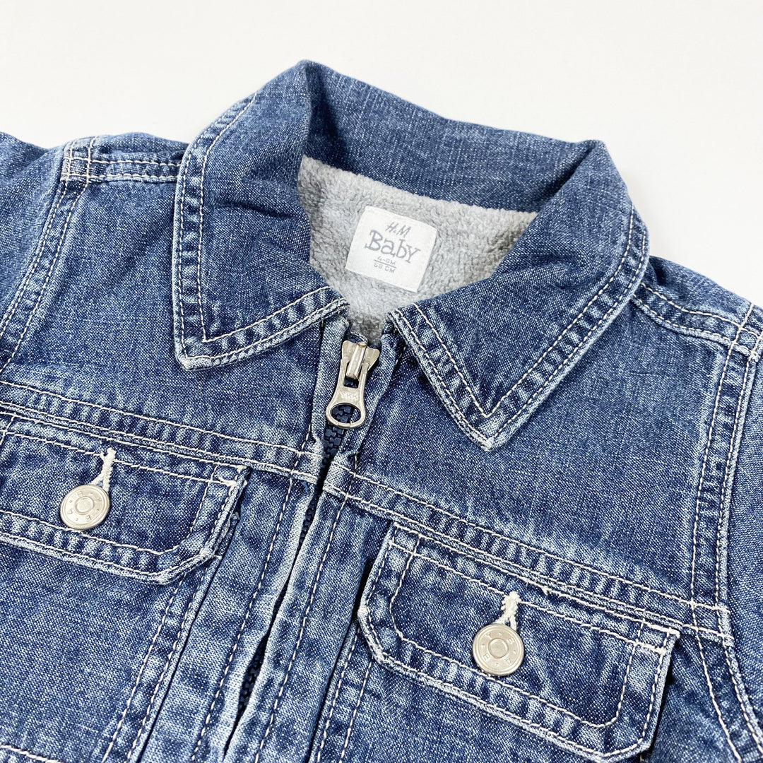 H&M blue denim jacket 4-6M/68