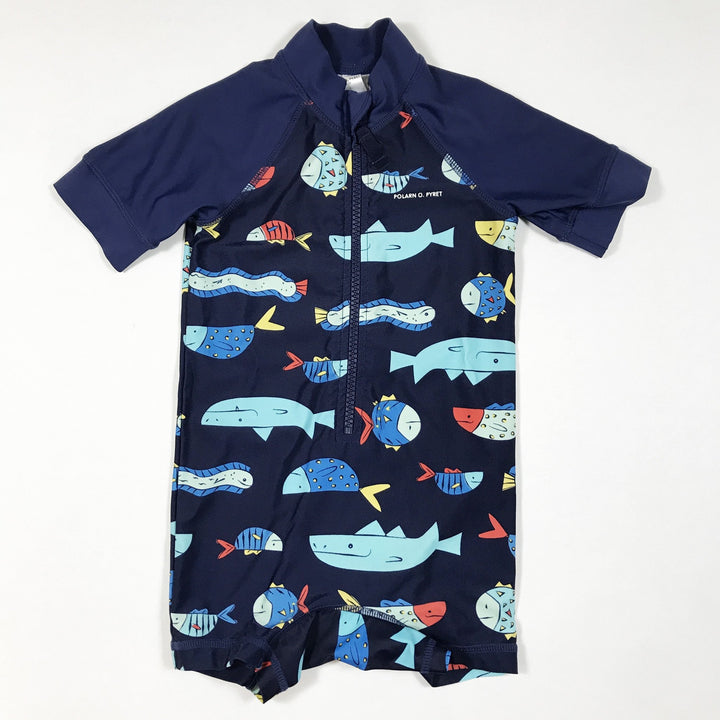 Polarn O. Pyret blue swimsuit with fish 6-12M/74-80