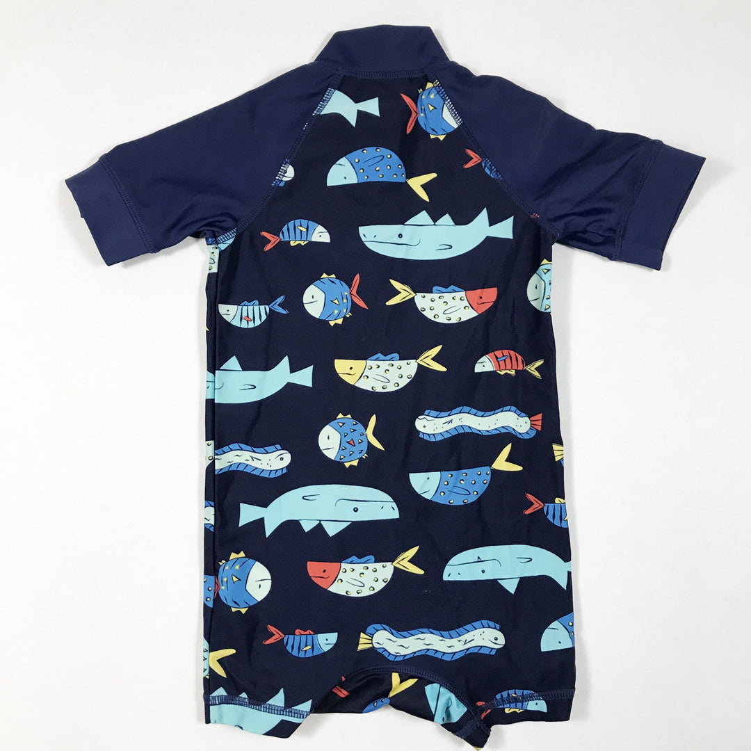 Polarn O. Pyret blue swimsuit with fish 6-12M/74-80