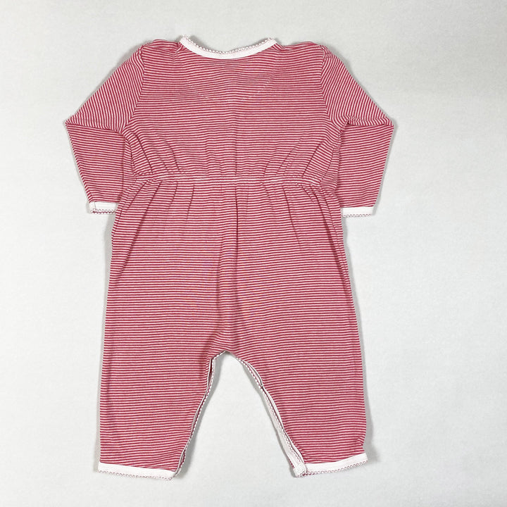 Petit Bateau pink striped long-sleeved pyjamas 12M/74