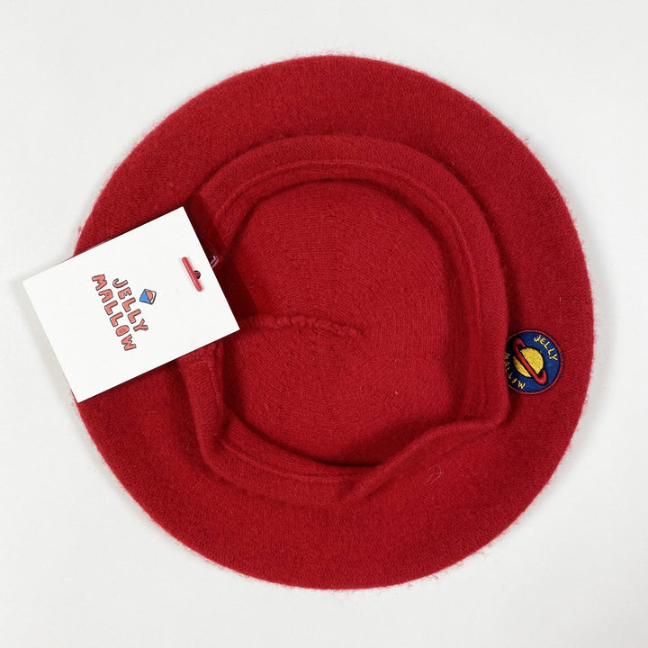 Jelly Mallow red wool beret Second Season 52
