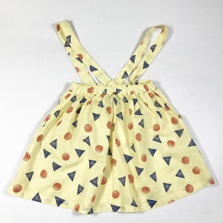 Bobo Choses yellow braces pollen print skirt Second Season 6-7Y