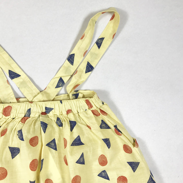 Bobo Choses yellow braces pollen print skirt Second Season 6-7Y