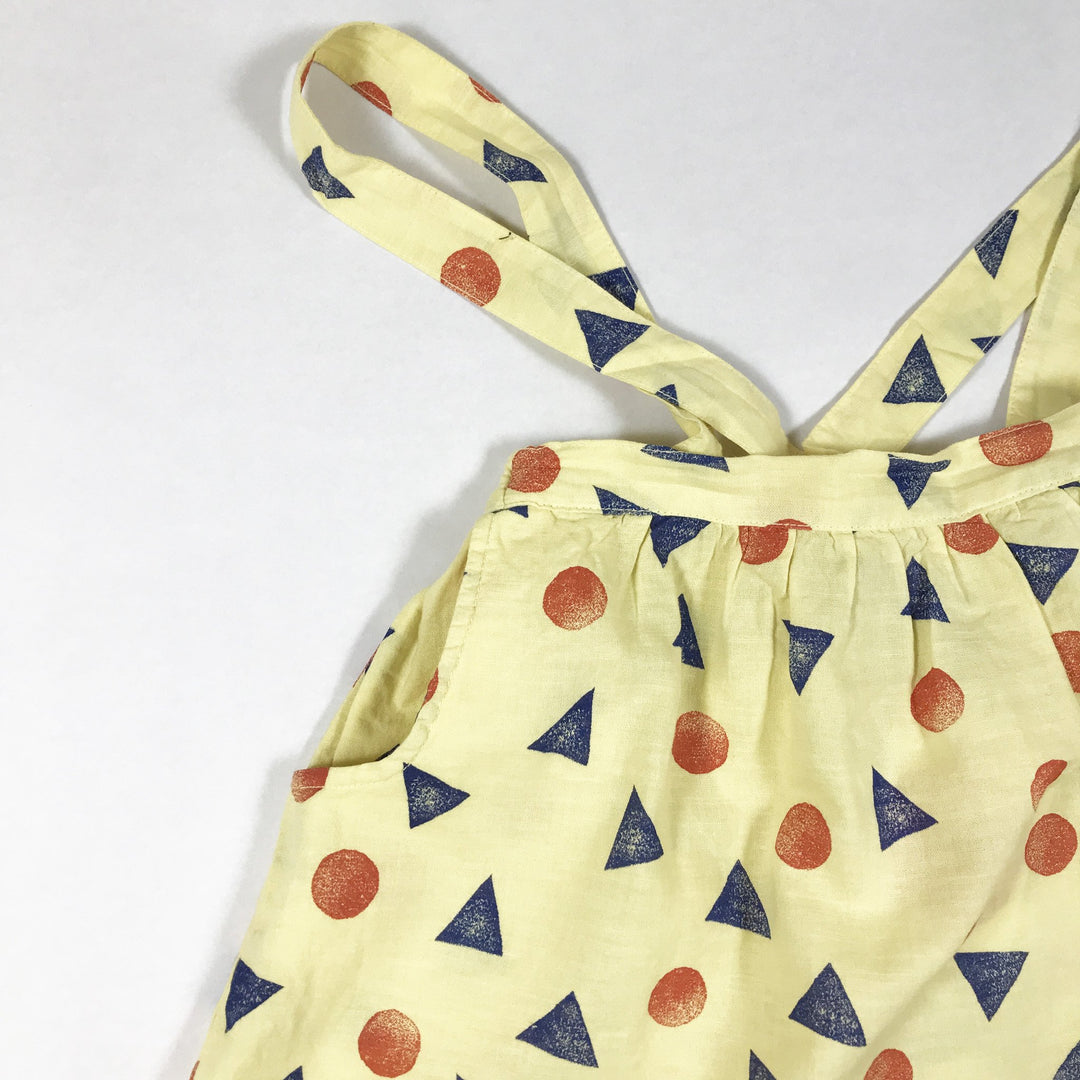 Bobo Choses yellow braces pollen print skirt Second Season 6-7Y