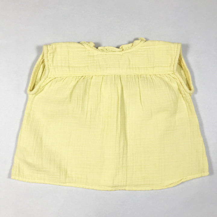 Bonton yellow short-sleeved muslin blouse Second Season 18M