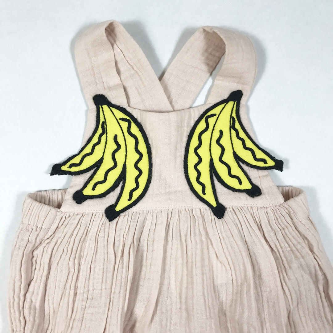 Stella McCartney Kids rosa Bananen-Badge Strampler Second Season 24M