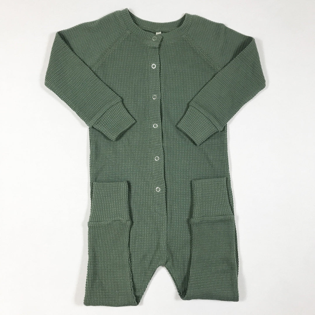 Rylee + Cru green longjohn spruce jumpsuit Second Season 18-24M
