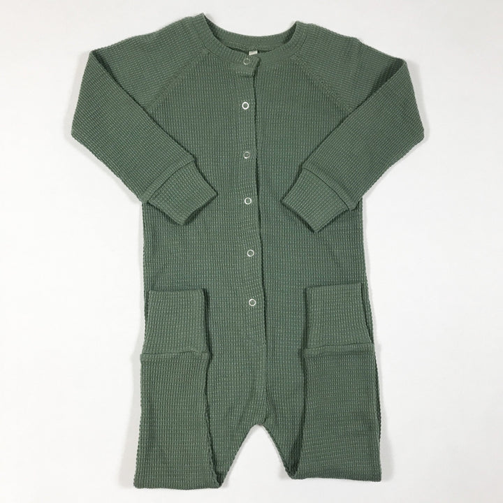 Rylee + Cru green longjohn spruce jumpsuit Second Season 18-24M