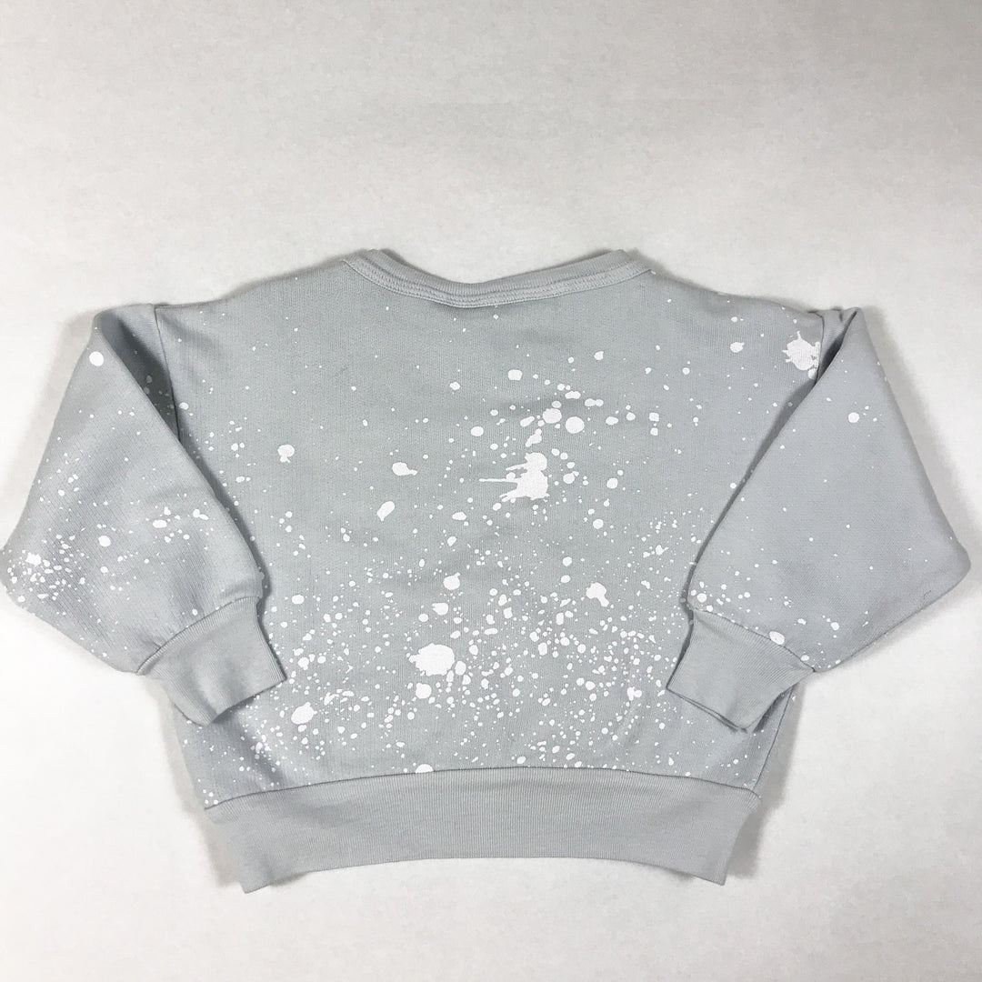 The Animals Observatory iceberg grey splashes print sweater Second Season 12M