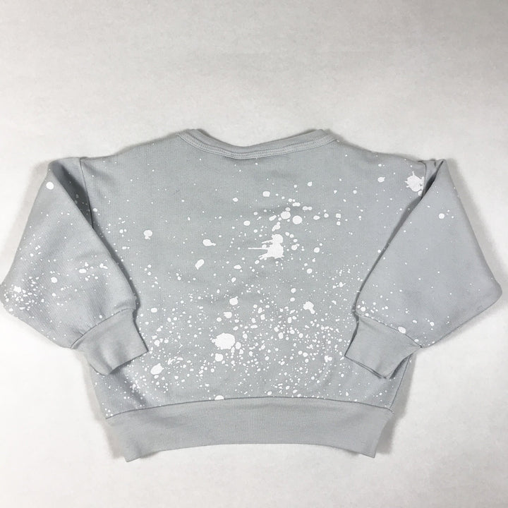The Animals Observatory iceberg grey splashes print sweater Second Season 12M