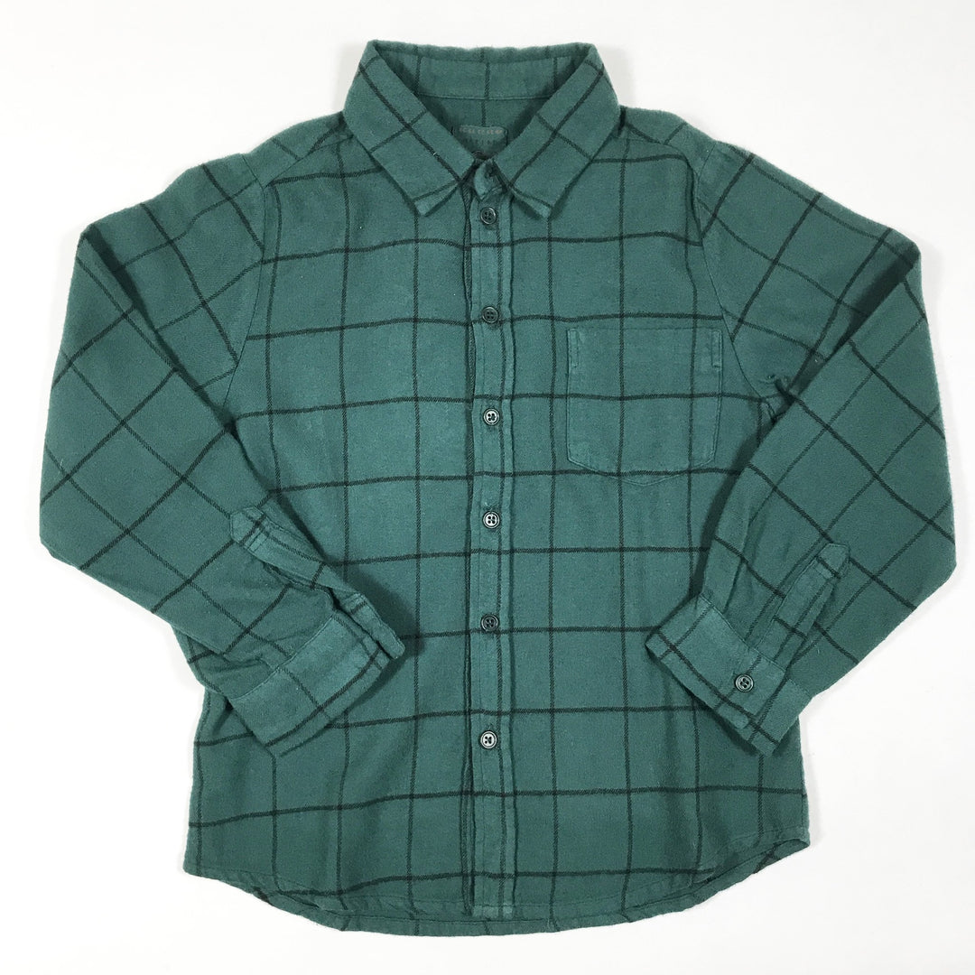 Morley green flannel shirt Second Season 6Y