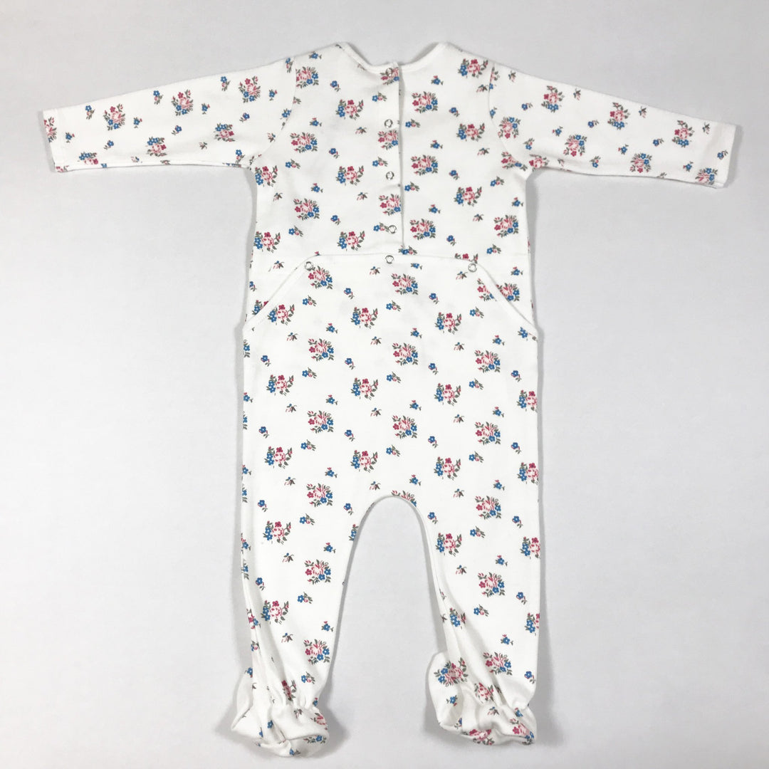 Bonton ecru Langarm-Pyjama mit Blumendruck Second Season versch. Grössen