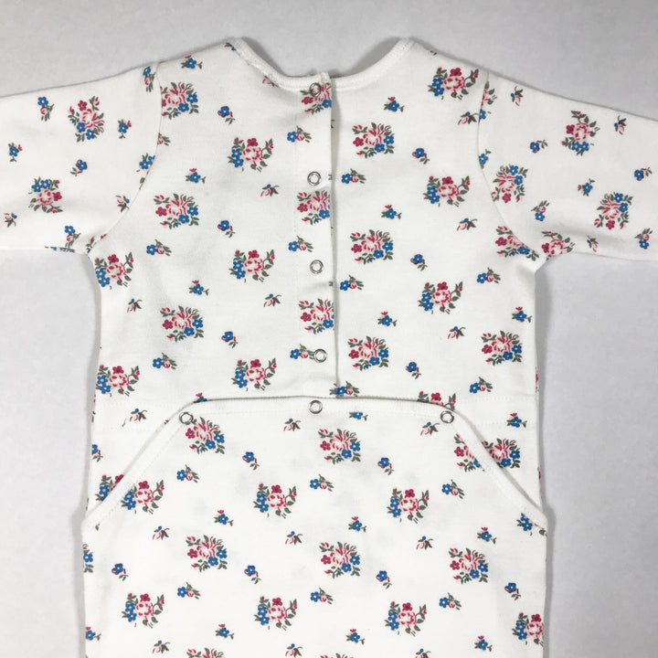 Bonton ecru flower print long-sleeved pyjamas Second Season diff. sizes