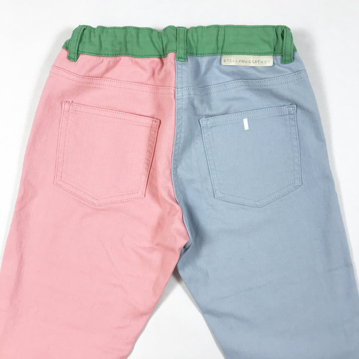 Stella McCartney Kids red/green/pink color block jeans Second Season 10Y