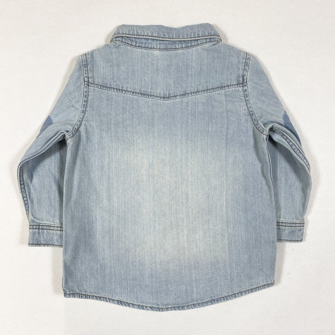 H&M light blue denim shirt 74