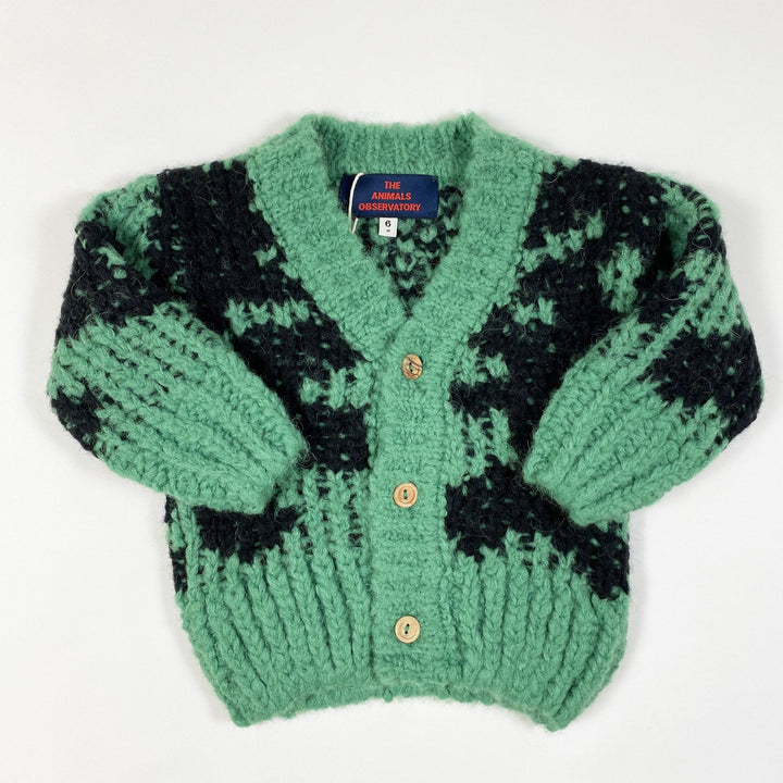 The Animals Observatory grün/schwarzer Oversize-Strickcardigan Second Season versch. Grössen