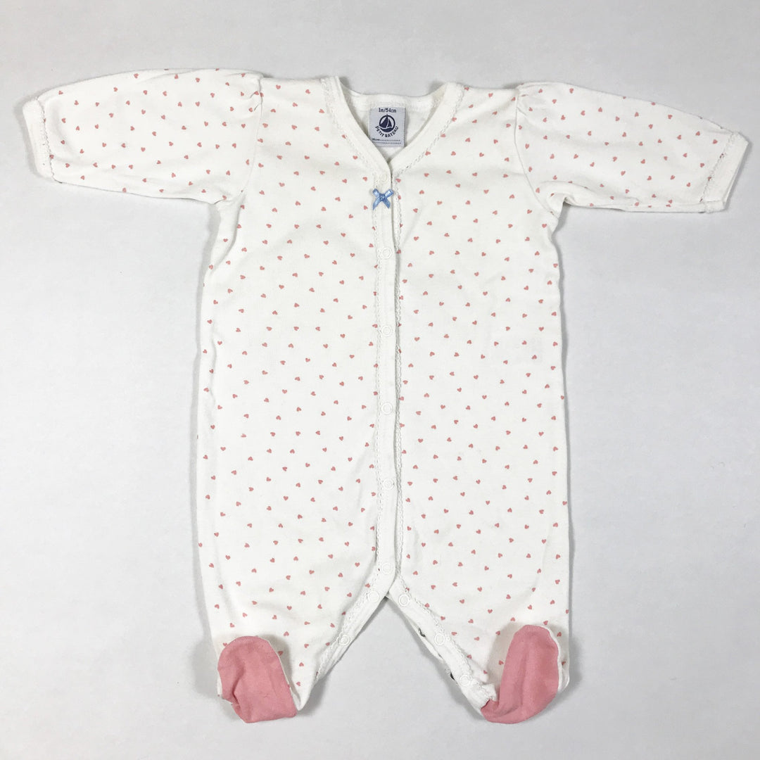 Petit Bateau heart-print pyjama 1M/54