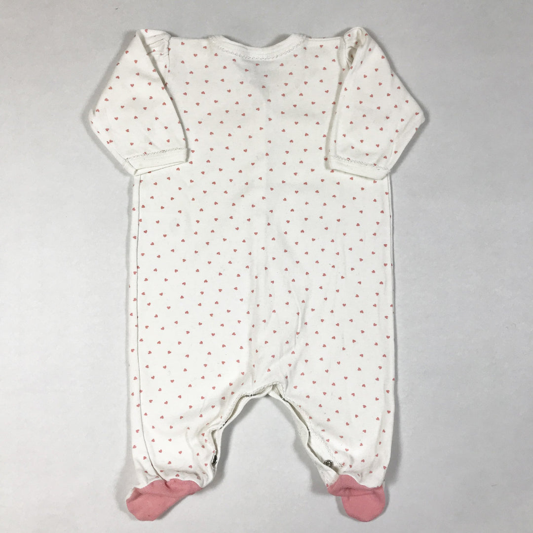 Petit Bateau heart-print pyjama 1M/54