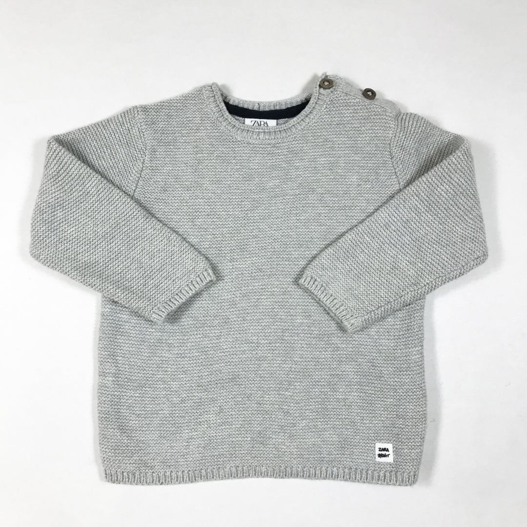 Zara grey knitted jumper 12-18M
