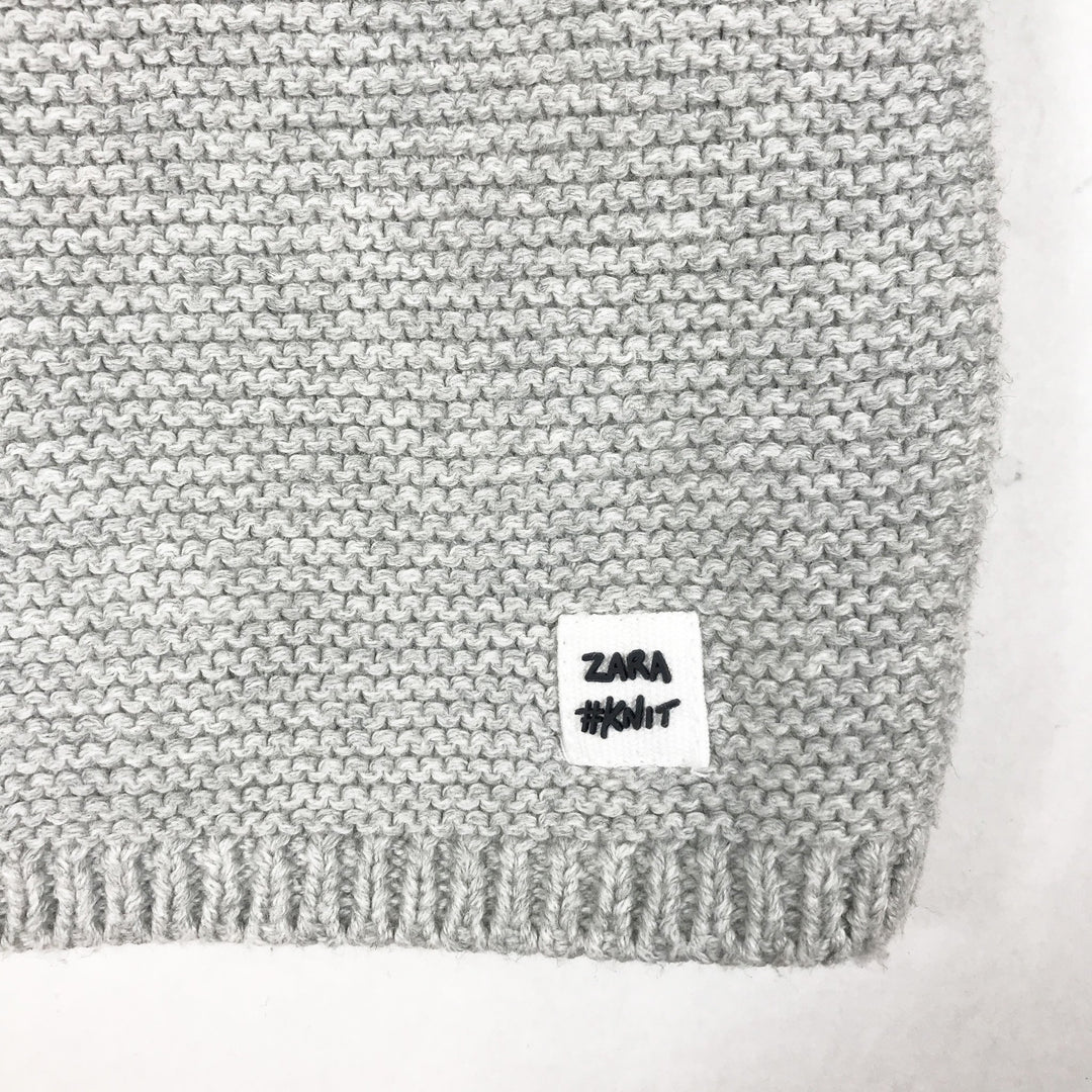 Zara grey knitted jumper 12-18M