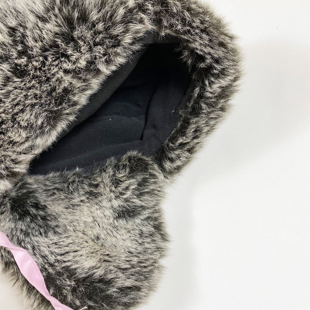 Wilma & Morris pink trapper hat with faux fur lining 50-56
