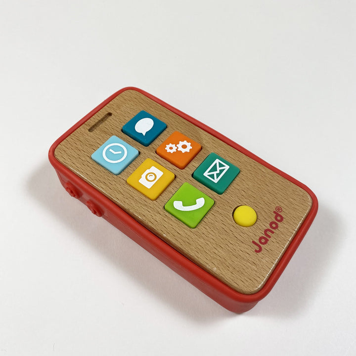 Janod wood smartphone with sound 18M