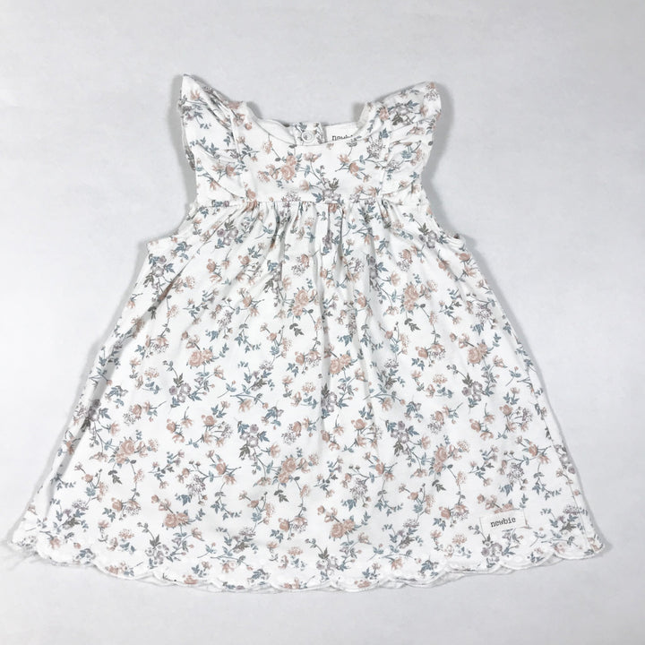 Newbie white floral sleeveless dress with frill detailing 68