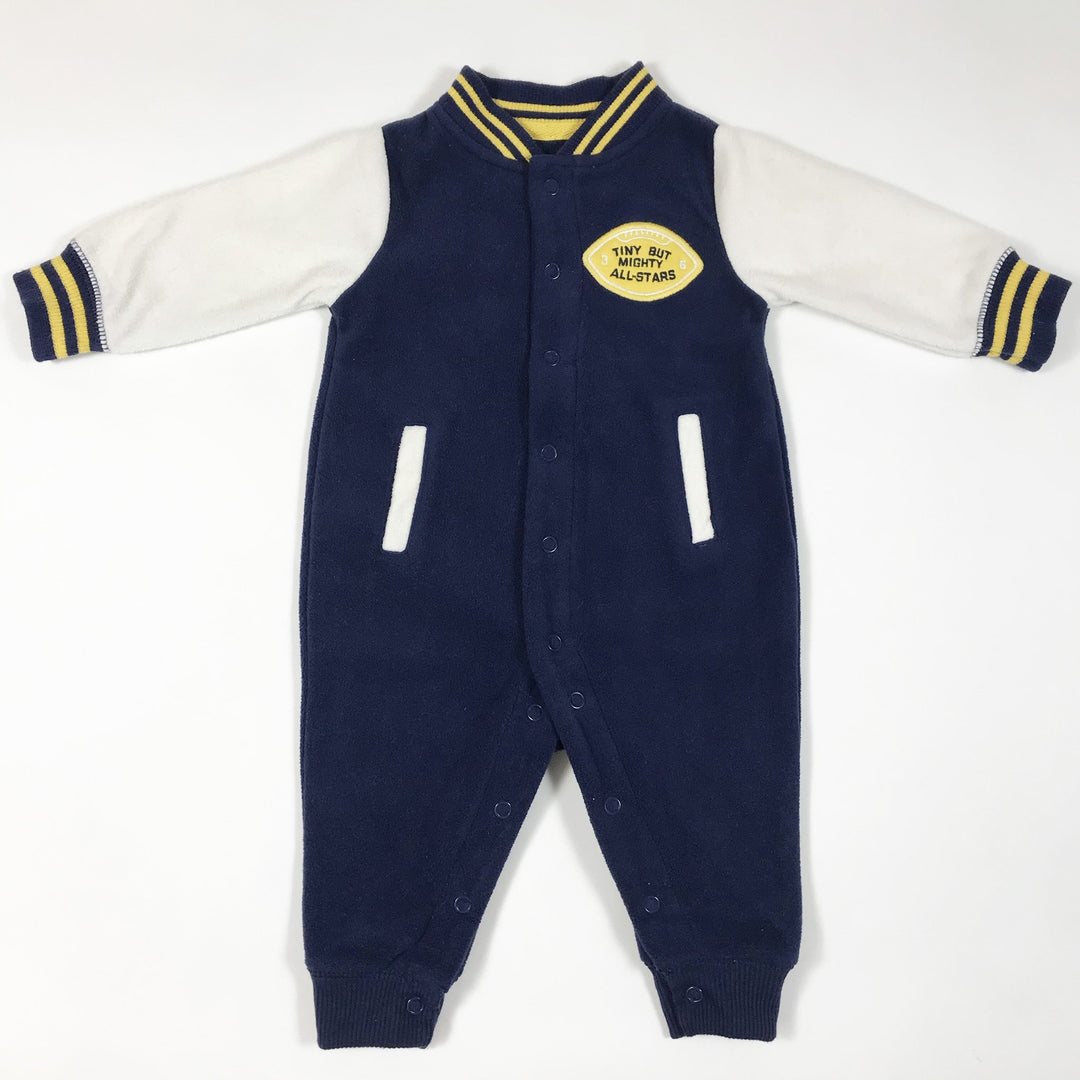 Carter's navy fleece all-stars pyjamas 3M