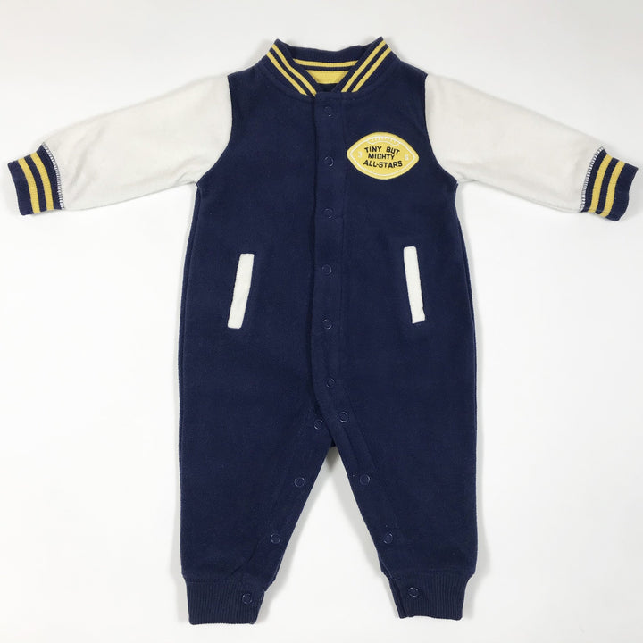 Carter's navy fleece all-stars pyjamas 3M