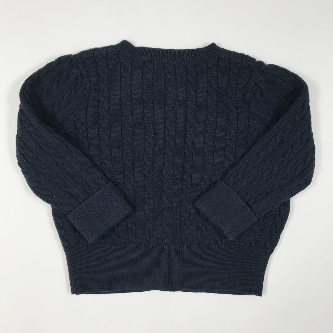 Ralph Lauren navy cotton knit cardigan 9M