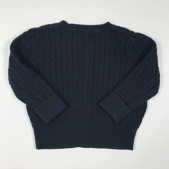 Ralph Lauren navy cotton knit cardigan 9M