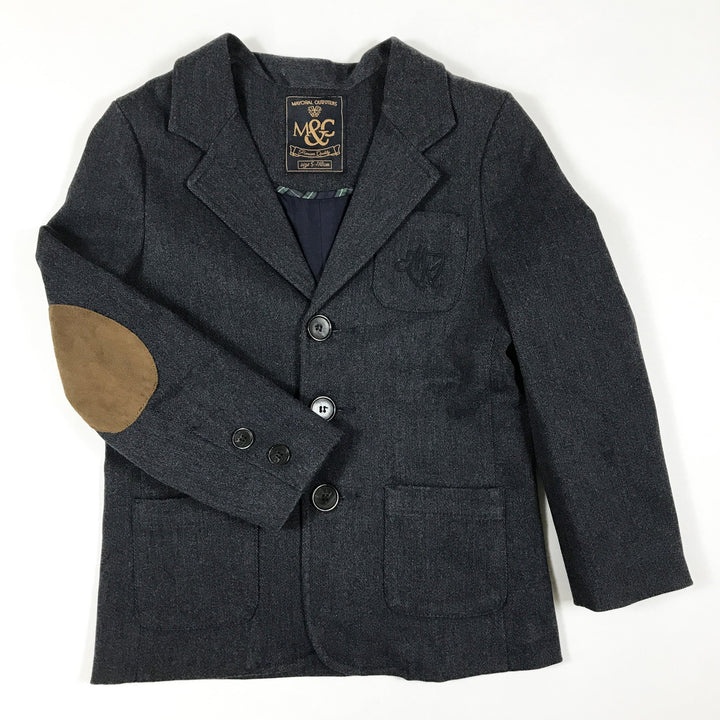 Mayoral blue blazer with suede elbow pads T4