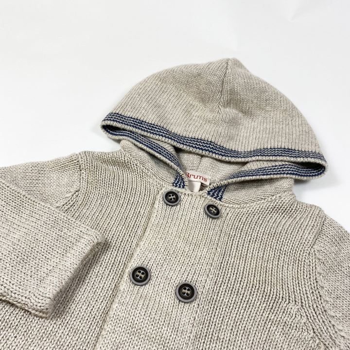 Brums hooded knit cardigan 6M