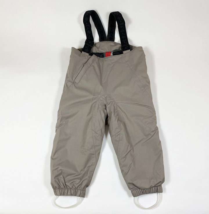 Reima taupe technical ski trousers 92
