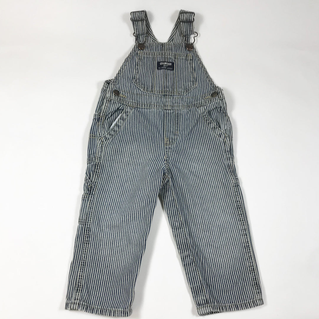 Oshkosh B'gosh classic blue striped dungarees 18M